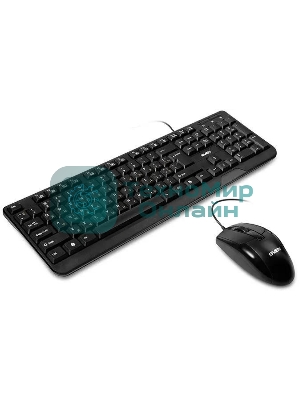 Комплект клавиатура + мышь SVEN KB-S330C черный (104+12Fn)+3кл, 1200DPI)