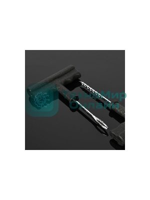 Ремкомплект для бескамерных шин Deli DL120001 (шило, рашпиль, 5 резиновых жгутов)