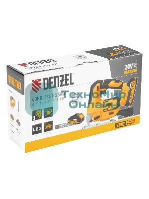 Лобзик аккумуляторный Denzel CJH-20-80, Li-Ion, 20 В