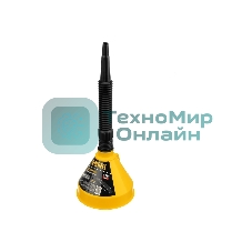 Воронка пластиковая Denzel 135 мм с металлическим ситом и гибким наконечником