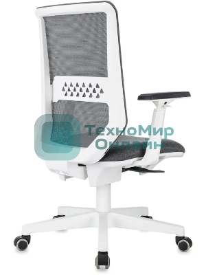 Кресло эргономичное Бюрократ MC-W611N серый TW SQU GR сетка/ткань крестов. пластик пластик белый