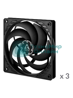 Вентилятор для корпуса ARCTIC P12 SLIM PWM PST -3 Pack (ACFAN00275A)