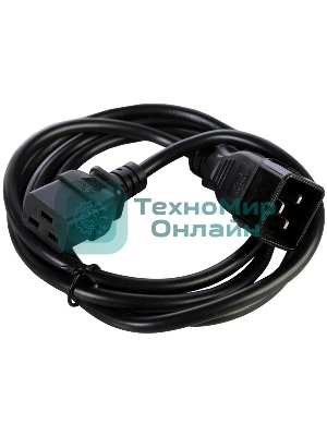 Шнур питания NTSS NTSS-PC19201 C19-C20 проводник.:3x1мм2 1.8м 220/250В 10А черный