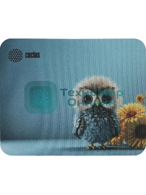 Коврик для мыши Cactus Owl blue 220x180x2мм (CS-MPC-P07XS)