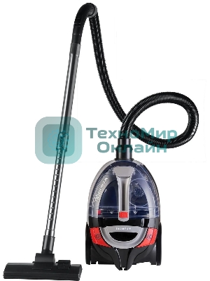 Пылесос Hyundai HYV-C3077 черный, 380/2000 Вт, уборка сухая, пылесборник контейнер 1.5 л