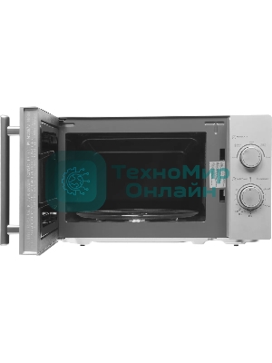 Микроволновая печь Haier HMB-MM207SA серебристый, 20 л, 700 Вт, переключатели - поворотный механизм