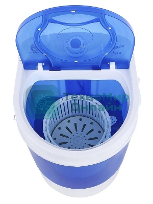 Стиральная машина Мечта WMS S303UT01 бело-синяя, загрузка вертикальная 3кг, 300 об/мин., класс: A+
