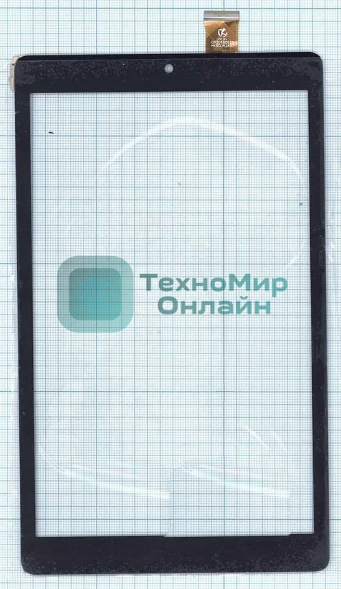 Сенсорное стекло (тачскрин) RP-275A-8.0-FPC-A2, черное