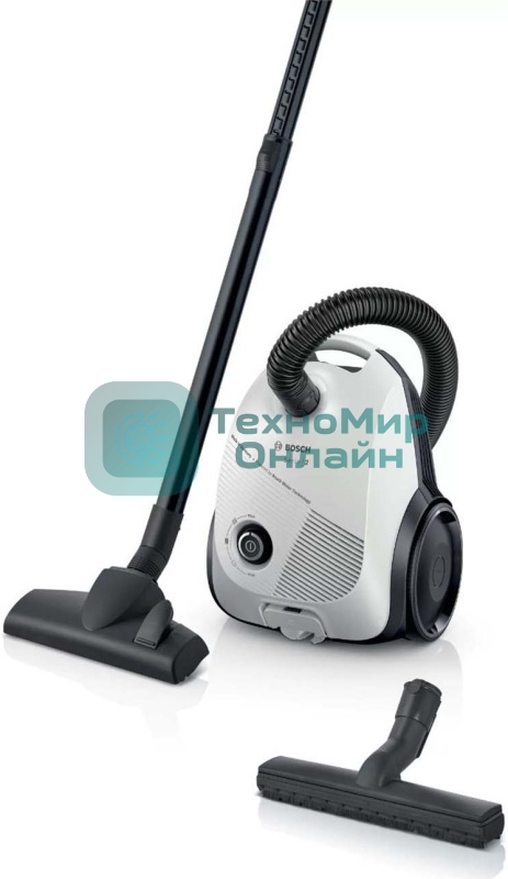 Пылесос Bosch BGLS2WH1H белый, 380/600 Вт, уборка сухая, пылесборник мешок 3 л