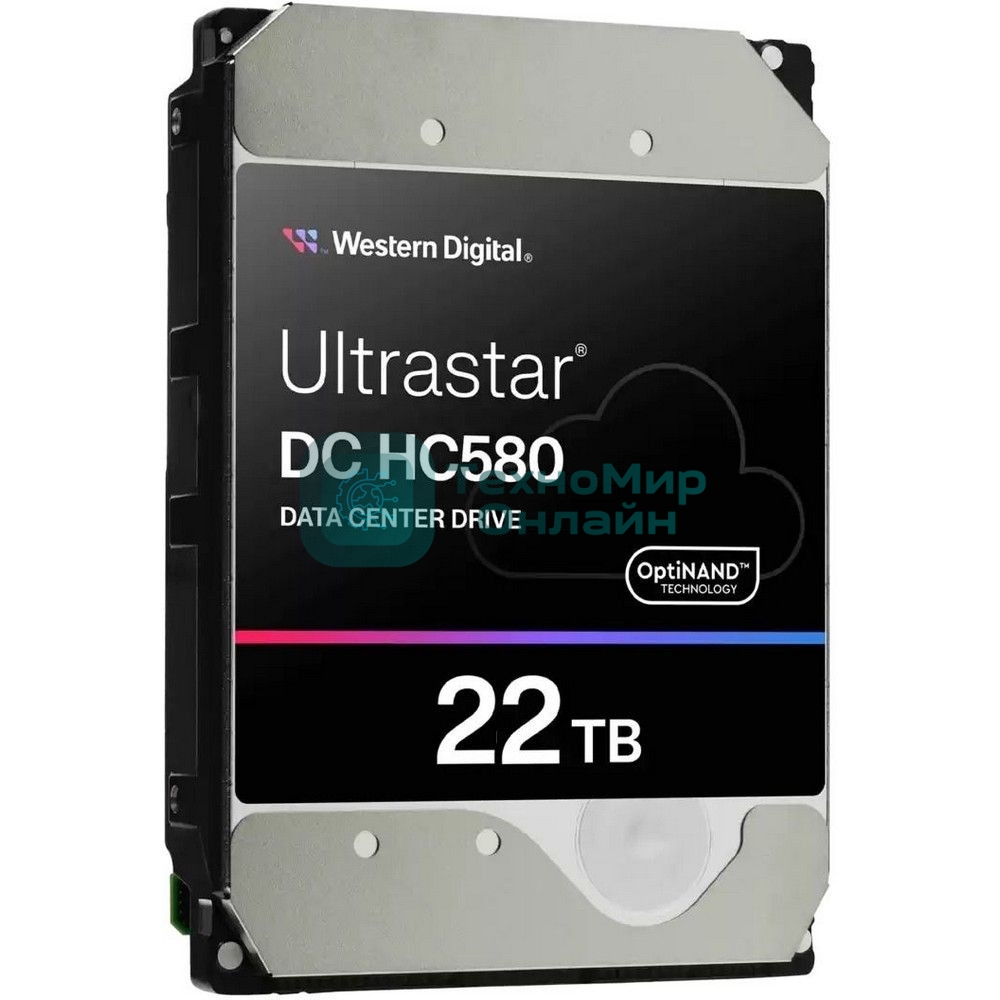 Жесткий диск HDD WD SATA Server 22Tb Ultrastar DC HC570 7200 6Gb/s 512MB 1 year warranty (replacement WUH722222ALE6L4)