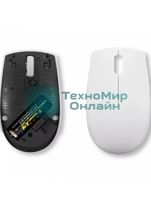 Мышь беспроводная Lenovo 300 светло-серый, 1000 dpi, радиоканал, USB, кнопки - 3