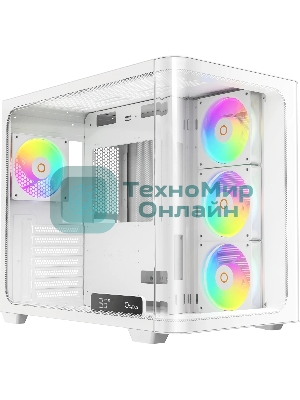 Компьютерный корпус Ocypus Iota C70 WH Curve ARGB Digital ATX без БП (Iota-C70-WHD400CD-GL)
