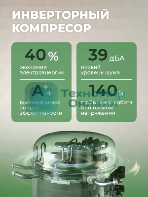 Холодильник Бирюса M6129 инверторный компрессор