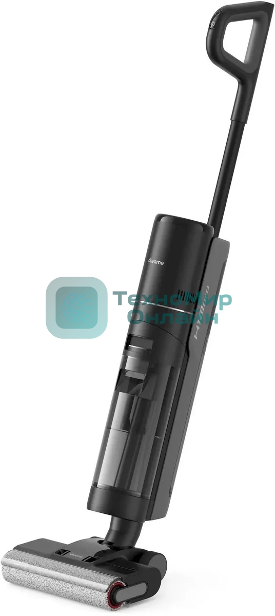 Пылесос моющий Dreame Wet and Dry Vacuum H12 Pro серый, питание от аккумулятора, 300 Вт, уборка влажная/сухая, пылесборник 0,9 л, работа от АКБ max - 35 мин
