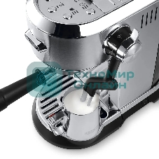 Кофеварка рожковая DeLonghi EC950.M (0132106249) серебристый, исп. кофе - молотый/чалды, 1.6 л, 1450 Вт, 15 бар