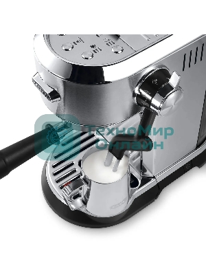 Кофеварка рожковая DeLonghi EC950.M (0132106249) серебристый, исп. кофе - молотый/чалды, 1.6 л, 1450 Вт, 15 бар