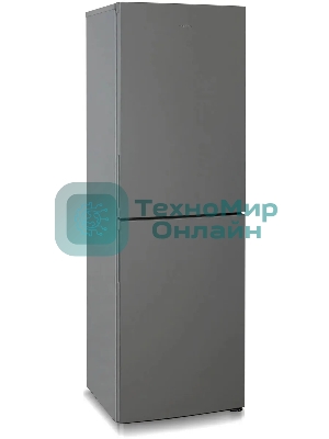Холодильник Бирюса Б-W6031 графит матовый двухкамерный 210/135л морозилка снизу