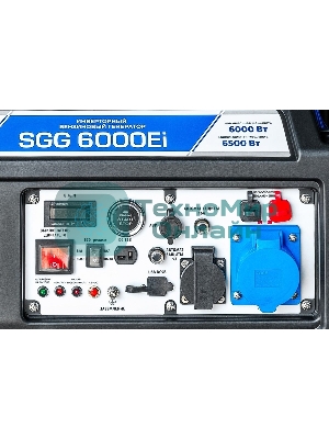 Электрогенератор бензиновый инверторный ТСС SGG 6000Ei, 6.5 кВт, 73 дБ, 50 кг