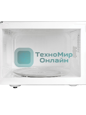 Микроволновая печь BBK 23MWS-927M/W белый, 23 л, 900 Вт, переключатели - поворотный механизм