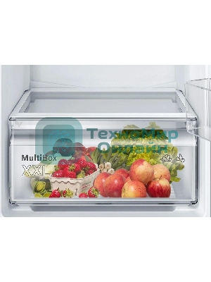 Встраиваемый холодильник Bosch Serie 2 KIV87NSE0 белый, 2-хкамерн., 200/70 л., морозилка снизу, капельное размораживание