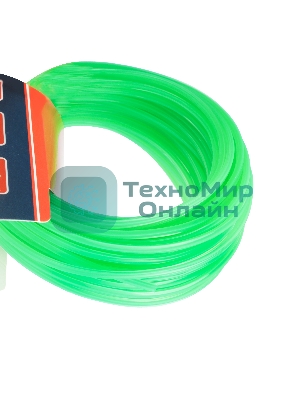 Леска PATRIOT D 2,4 мм L 12 м (звезда, зеленая) 240-12-3, картонный подвес