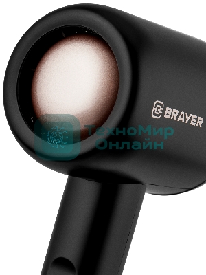 Фен BRAYER BR3027 черный, 1000 Вт