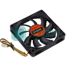 Вентилятор для корпуса ExeGate EX08015S3P черный, 80 мм, 2000 об/мин, 20.5 дБ, 3 pin