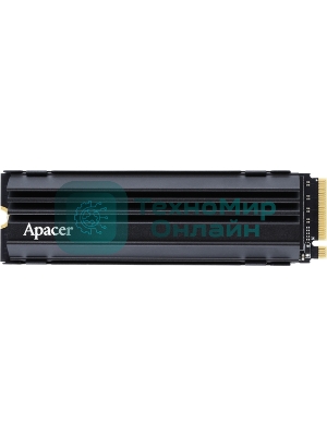 Накопитель SSD Apacer AS2280Q4U, 512 Gb, PCIe 4.0 x4, M.2 2280, NVMe v1.4, R/W 7000/3000, с радиатором