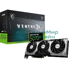 Видеокарта MSI RTX 5070Ti 16G VENTUS 3X OC 16Gb GDDR7 256bit 3xDP HDMI 3FAN RTL