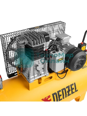 Компрессор воздушный Denzel BCI3000-T/200 рем. привод, 3,0 кВт, 200 л, 530 л/мин