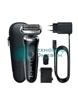 Электробритва сетчатая Braun Series 7 71-N1000S реж.эл.:3 питан.:аккум. черный