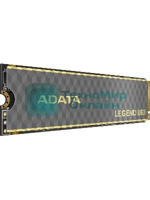 Накопитель SSD ADATA LEGEND 860, 1Tb, PCIe 4.0 x4, 2280, NVMe, R/W 6000/4000, с радиатором