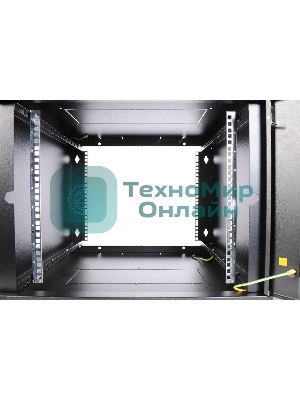 Шкаф телекомм. настенный разборный ЦМО 9U (600х650) дверь стекло, черный