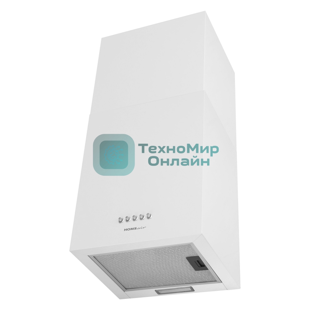 Вытяжка пристенная HOMSair Phlox Push 40 белый, 40 см, 700 куб. м/ч, 54 дБ