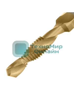Сверло-метчик Denzel М6 х 1,0 мм, Р6М5