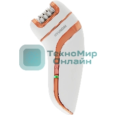 Эпилятор Hyundai H-EP9020 скор.:2 насад.:3 от аккум. белый/бежевый