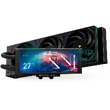 Водяное охлаждение для процессора Thermalright Trofeo Vision 360 (360mm, LED, Black, ARGB/Fans: 3x120mm, 69CFM, 27dBA, 2150RPM/Pump height 102mm, 6400RPM, Rad thickness 27mm/S: 1700, 1200, 1851, 115X, 2011, 2066, AM5, AM4)
