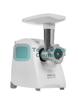 Мясорубка электрическая Аксион М35.01 белый, 1500 Вт, 1.7 кг/мин, реверс, защита от перегрузки, насадки - 4