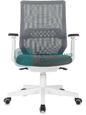 Кресло эргономичное Бюрократ MC-W611N серый TW SQU GR сетка/ткань крестов. пластик пластик белый