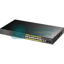 Коммутатор Cudy GS2018PS2-200W (L2) 16x1 Гбит/с 2SFP 16PoE+ 200W управляемый