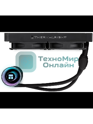 Водяное охлаждение для процессора Thermalright Frozen Notte 240 черный ARGB V2 (240мм, Black, ARGB/ Fans: 2x120мм, 72.37CFM, 27.7dBA, 2000RPM/ Pump height 54мм, 28dBA, 5300RPM, Rad thickness 27мм/ S: 1200, 1700, 1851, 2011, 2066, 115X, AM2, AM2+, AM3, AM3+, AM4, AM5, FM1, FM2, FM2+)