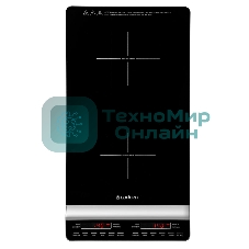 Плитка электрическая индукционного типа с двумя конфорками ENDEVER Skyline IP-67, черный, мощность 1800 Вт+1300 Вт, диаметр посуды 12-26 см, 2 шт/уп