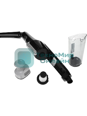 Пылесос вертикальный Tefal TY6545RH черный, питание от аккумулятора, уборка сухая, пылесборник 0.65 л