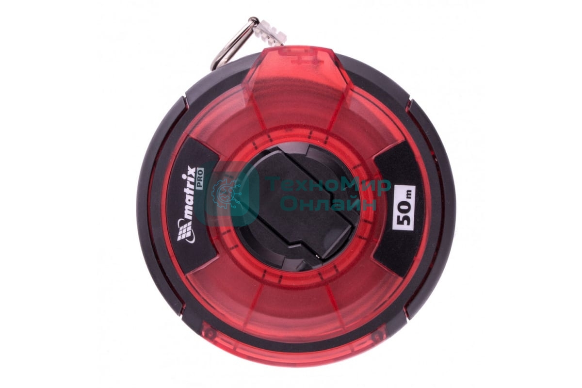 Рулетка геодезическая Matrix 50 м х 12,5 мм, закр. корп., стальная лента, односторон. шкала, PRO