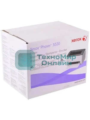 Принтер лазерный Xerox Phaser 3020 (P3020BI#), A4, ч/б, печ. до 20 стр/мин., 1200 x 1200 dpi, USB, Wi-Fi