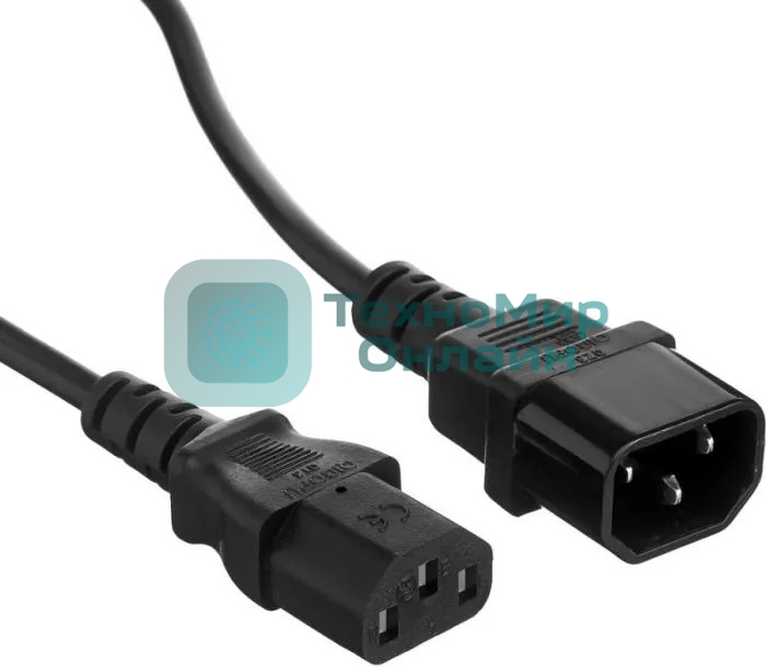 Шнур питания NTSS NTSS-PC13145 C13-С14 проводник.:3x1мм2 3м 220/250В 10А черный