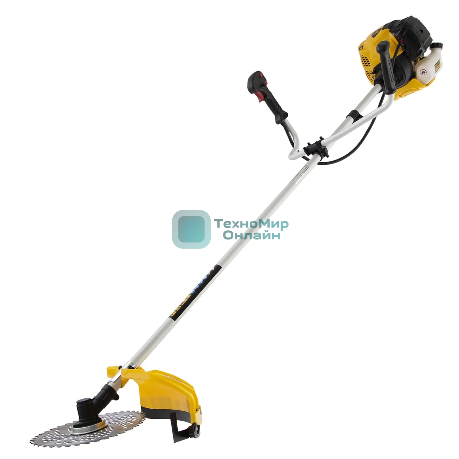 Триммер бензиновый Denzel DTL-43, 43 см3, неразъемная штанга, состоит из 2 частей