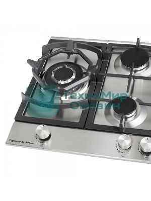 Газовая варочная панель Zigmund & Shtain G 14.7 S независимая, нержавеющая сталь