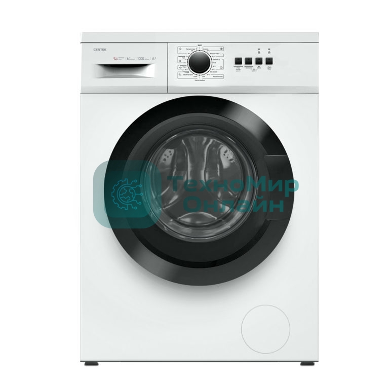 Стиральная машина Centek CT-1902 белый, загрузка фронтальная 6 кг, 1000 об/мин, Класс A+