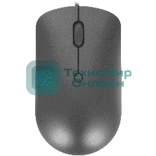 Мышь проводная Lenovo 540 темно-серый, 2400 dpi, USB-C, кнопки - 4